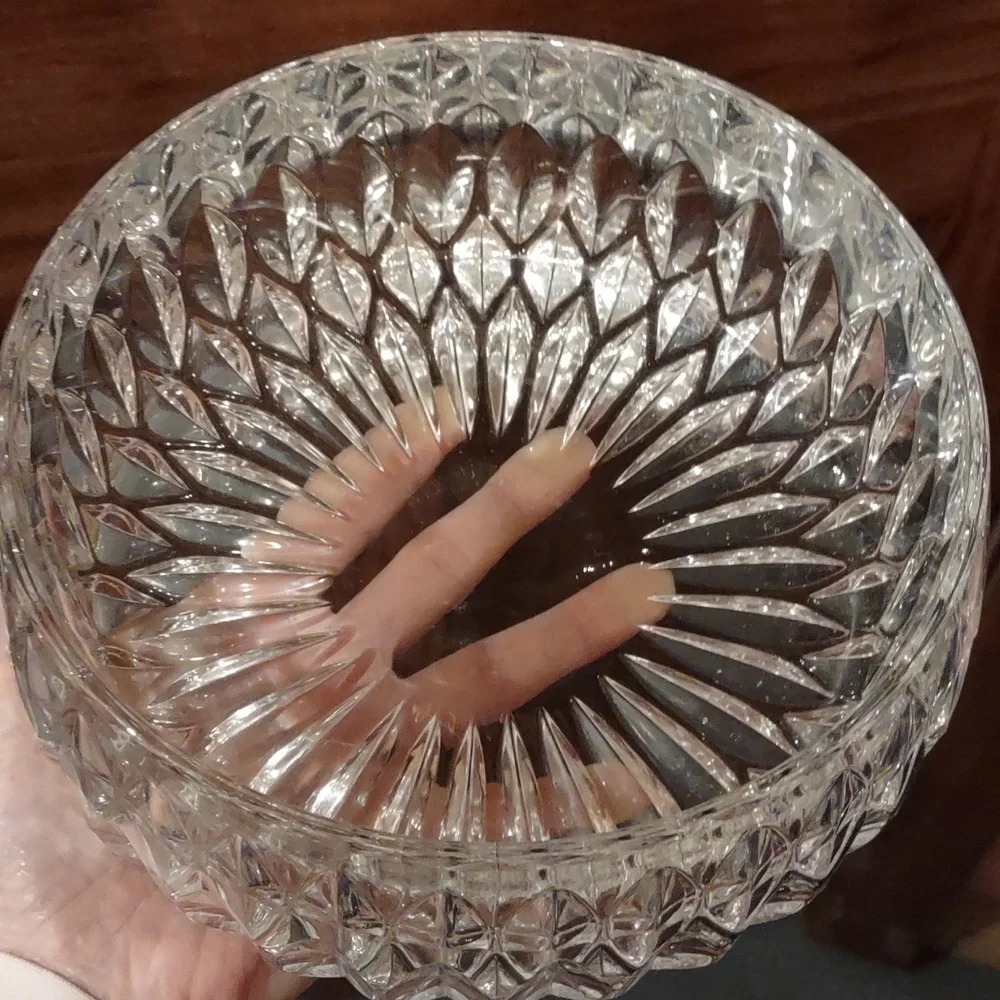Gorham Full Lead Crystal Made In Germany Crystal Bowl, New, 8''